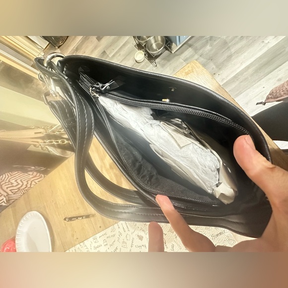 Rosetti Black Shoulder Bag with Silver Accent - Picture 5 of 5